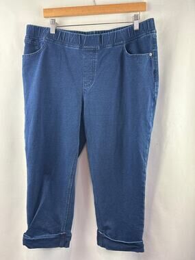 Women’s D&Co Size 16 Dark Blue Capri Jeans
